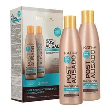 Kativa Pack Post Alisado Shampoo+ Acondicionador 250ml - Jsa