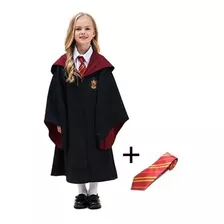 Capa Para Disfraz De Harry Potter Y Corbata Para Niños Y Adu