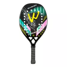 Raqueta De Tenis De Playa Verde De Fibra De Carbono 3k 4009