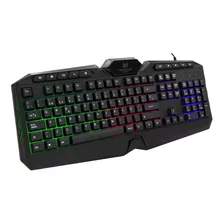 Teclado Gamer Membrana Monster Games Onset Español Usb Color Del Teclado Negro