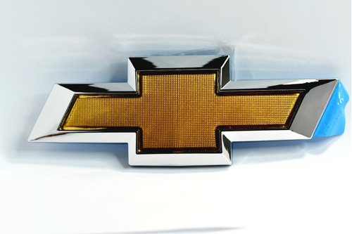 Emblema Chevrolet 17cm X 6cm Logotipo Insignia Cromada Adhes Foto 2