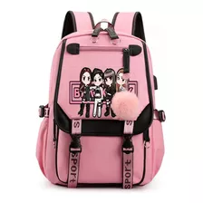 Mochila Escolar Blackpink+ Bolsa Para Bolígrafos + Libro