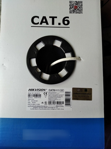 Cable Utp Hikvision Cat 6 100% Cobre