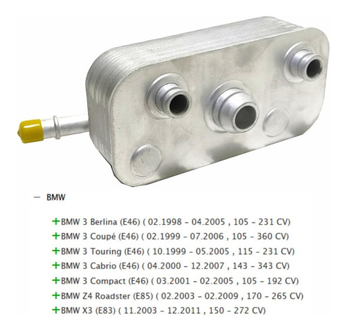 Radiador Aceite Caja Automatica Bmw Serie 3 E46 - X3 E83 Foto 3