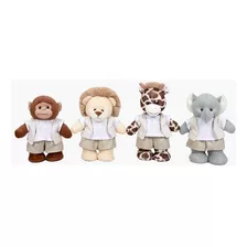 Kit Safari Quarteto P/nichos E Decoração Infantil Bebe 4 Pcs