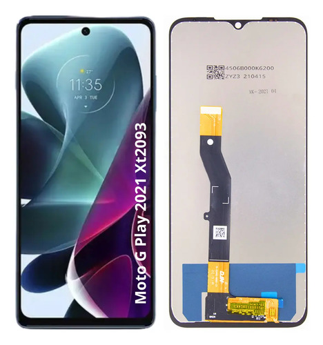 Motorola Tela Moto G Play 2021 Xt2093 Display Sem aro + Pelicula