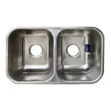 Pileta Doble Acero Inox Johnson Embutir Pegar 59x34x18 Acra 