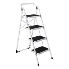 Silla Escalera 4 Pasos Acero Blanca Redline