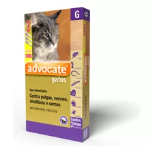 Antipulgas Vermes Sarnas Elanco Advocate 0,8ml Gatos