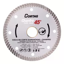 Disco Diamantado 115mm X 22,22mm Turbo Cortag