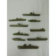 Lote C/9 Miniaturas Navios Militares Antigos - Baquelite 