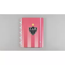 Caderno Inteligente Atlético Mineiro Rosa Grande 80 Folhas