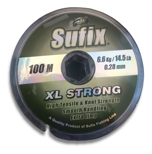 Nylon Tanza Sufix Xl Strong 0,28mm 6,6kgs/14,5lbs X100m  