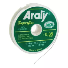Nylon Verde Araty Superflex 100mts 0.35 Mm Araty V