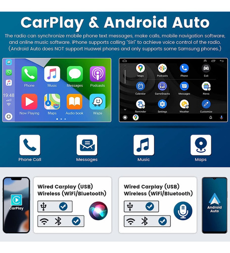 Para 2015-18 Ford Edge Radio Roinvou Android 11 Car Estreo Foto 3