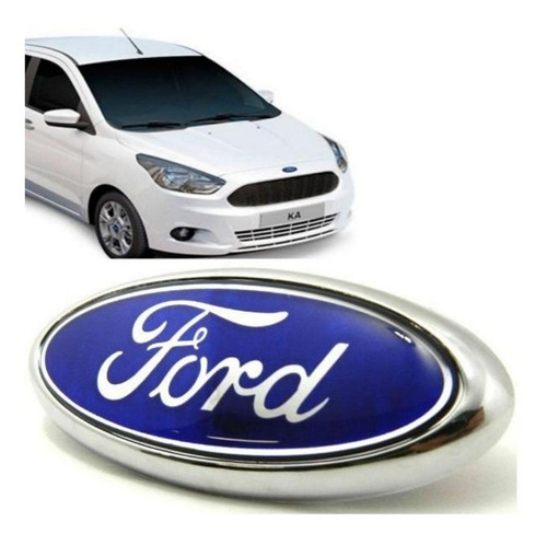 Emblema Ford Grade Novo Ka 2014 2015 2016 2017 46mm/116mm