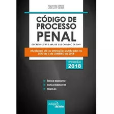 Codigo De Processo Penal 2018 - Mini