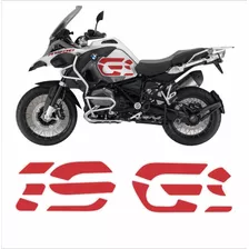 Adesivo Emblema Tanque Compatível Bmw R1200 Gs Vermelho Par