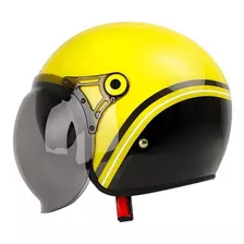 Casco Abierto Shaft Sh-121 Scrambler Stripe Evo Certificado