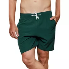 Shorts Masculino Bermuda Tactel Liso Academia Praia 3 Bolsos