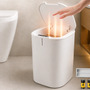 Lixeira Inteligente 16l Sensor Automático Tampa Touch Casa Cinza