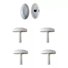 Botões Manipulo Elíptico Branco Continental Bosch Orig 4 Peç