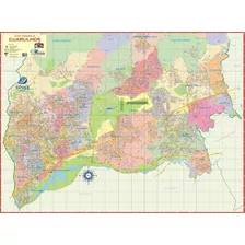 Mapa Gigante Município Cidade De Guarulhos Atualizado