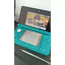 Nintendo 3ds Color Aqua Blue Con Memoria 32 Gb Hello Kitty