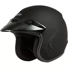 Casco Abierto Of2 Negro Mate, Mediano