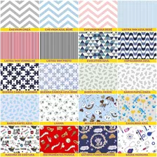 Tecido Tricoline Estampado Patchwork Artesanato 1m X 1,5m 