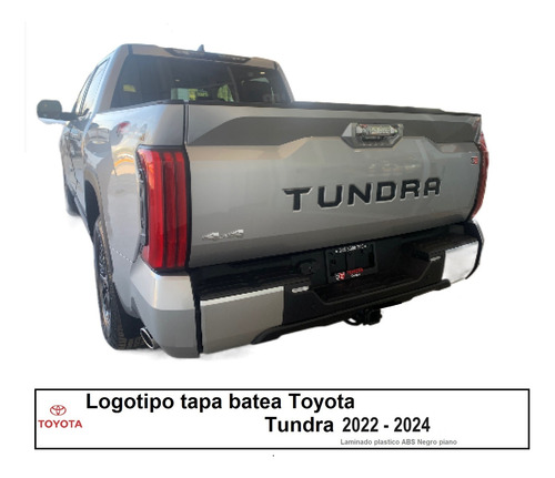 Letras Logotipo Tapa Batea (caja) Toyota Tundra 2022 - 2023 Foto 2