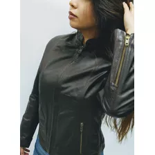 Campera De Cuero De Mujer - Clásica- Entallada - Fabricantes