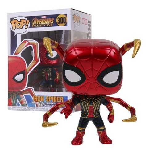 Funko Pop Iron Spiderman Brazos Avengers Piernas Araña #300