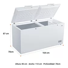 Freezer Horizontal Tcl F508cfw 508l Blanco 220v La Tentación