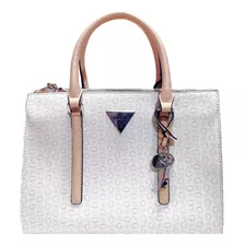 Cartera Guess Blanca Con Accesorios