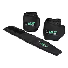 Kit Tornozeleira Caneleira De Peso 1kg 2kg 3kg Fixa Preto