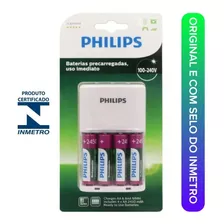 Carregador C/4 Pilha Usb Sony Aa 2500mah Bcg-34hhu4g