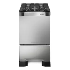 Fogão Mueller 4 Bocas Decorato Vetro Inox Cor Cinza 110v/220v