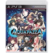 Aquapazza Aquaplus Dream Match Ps3 Playstation 3 Novo Lacrad