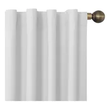 Cortinas Blackout Textil 2 Paños 140x220cm Blanca Vip Color Blanco Tiza