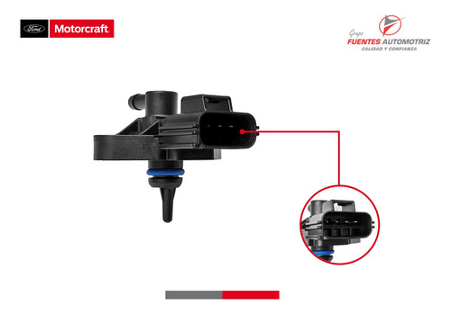 Sensor Presion Riel Inyectores Ford Escape 3.0 2006 Imp Foto 2