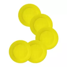 Plato Descartable Chico Amarillo X 50u 17cm