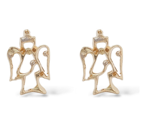 Brinco Anjo Da Guarda De Ouro 18k 750 Amarelo