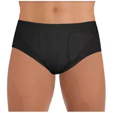 Cueca Para Hérnia Inguinal Dupla Preta Dilepe