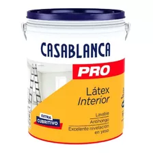 Casablanca Pintura Latex Interior Pro Blanco X 4 Lts