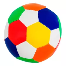 Bola Colorida De Espuma Para Bebês Colorida 13cm De Futebol