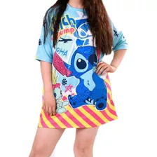 Maxiblusa Bluson Mini Vestido Playera Stitch