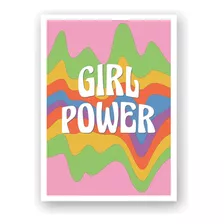 Poster Imprimible Poder Femenino Frase Girl Power Deco