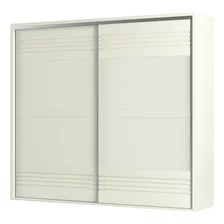 Guarda Roupa Casal 267cm 2 Portas Correr 100% Mdf Tw603 Off