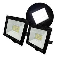 Paquete 2 Super Reflectores Led 50w Para Interperie Oferta